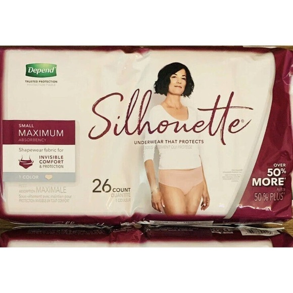 Depend Silhouette Incontinence & Postpartum Underwear for Women Small 26… - Picture 7 of 9